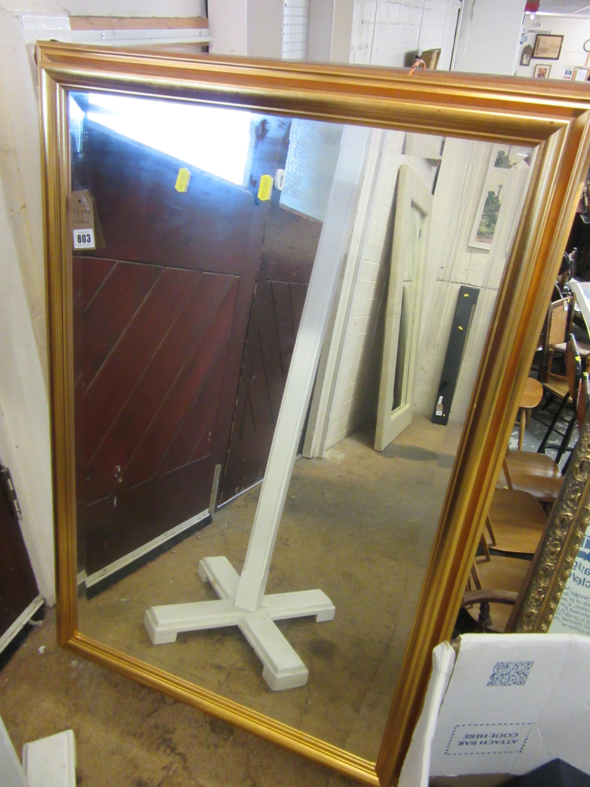 GILT FRAMED MIRROR Image