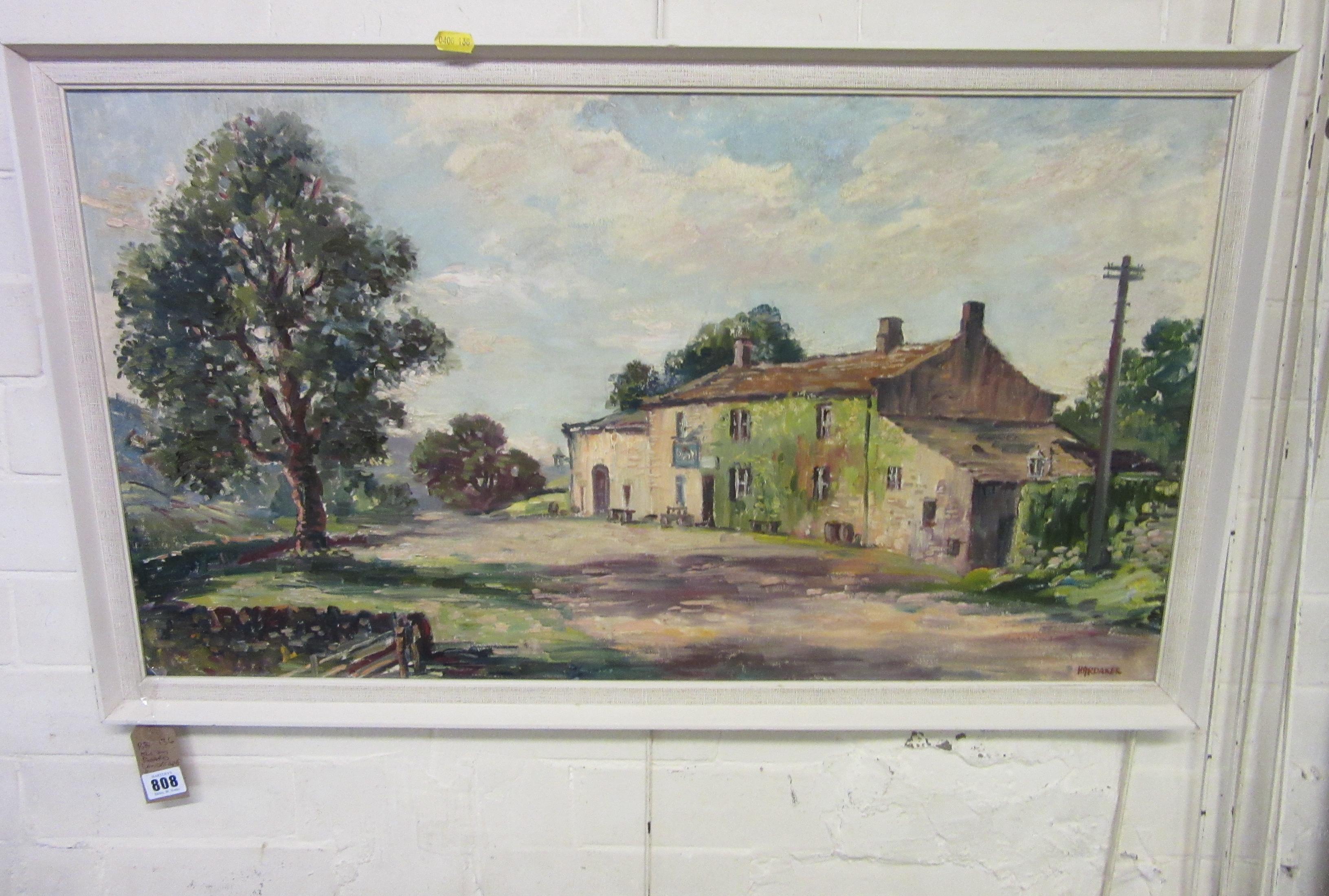 OIL ON BOARD LANDSCAPE BY HARDAKER Image