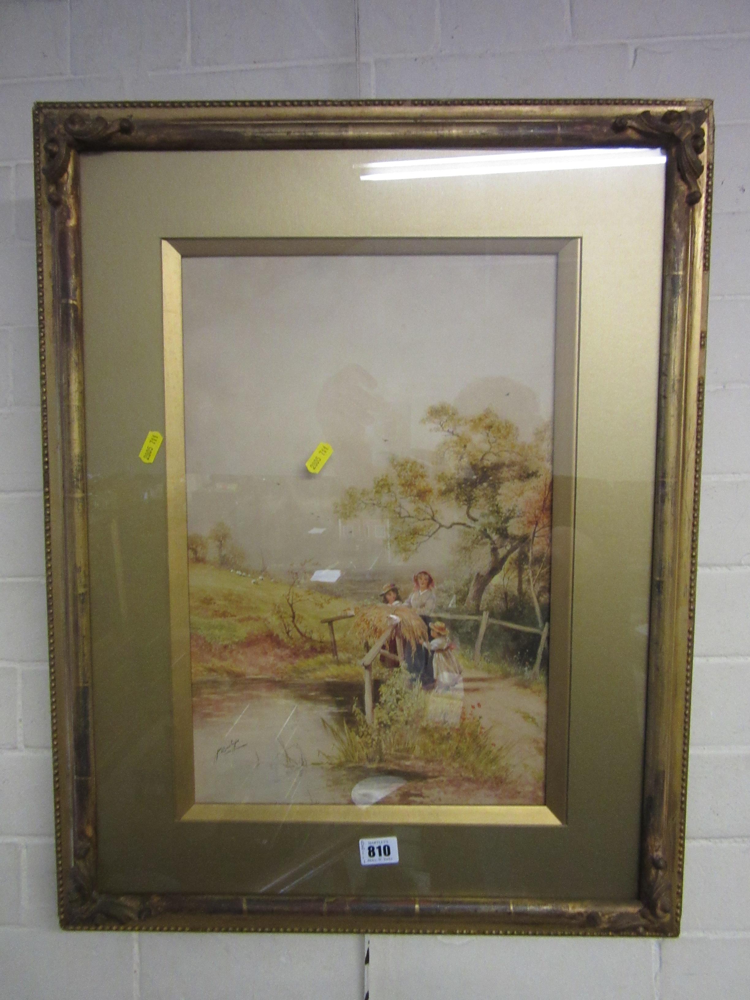 VICTORIAN GILT FRAMED PRINT Image