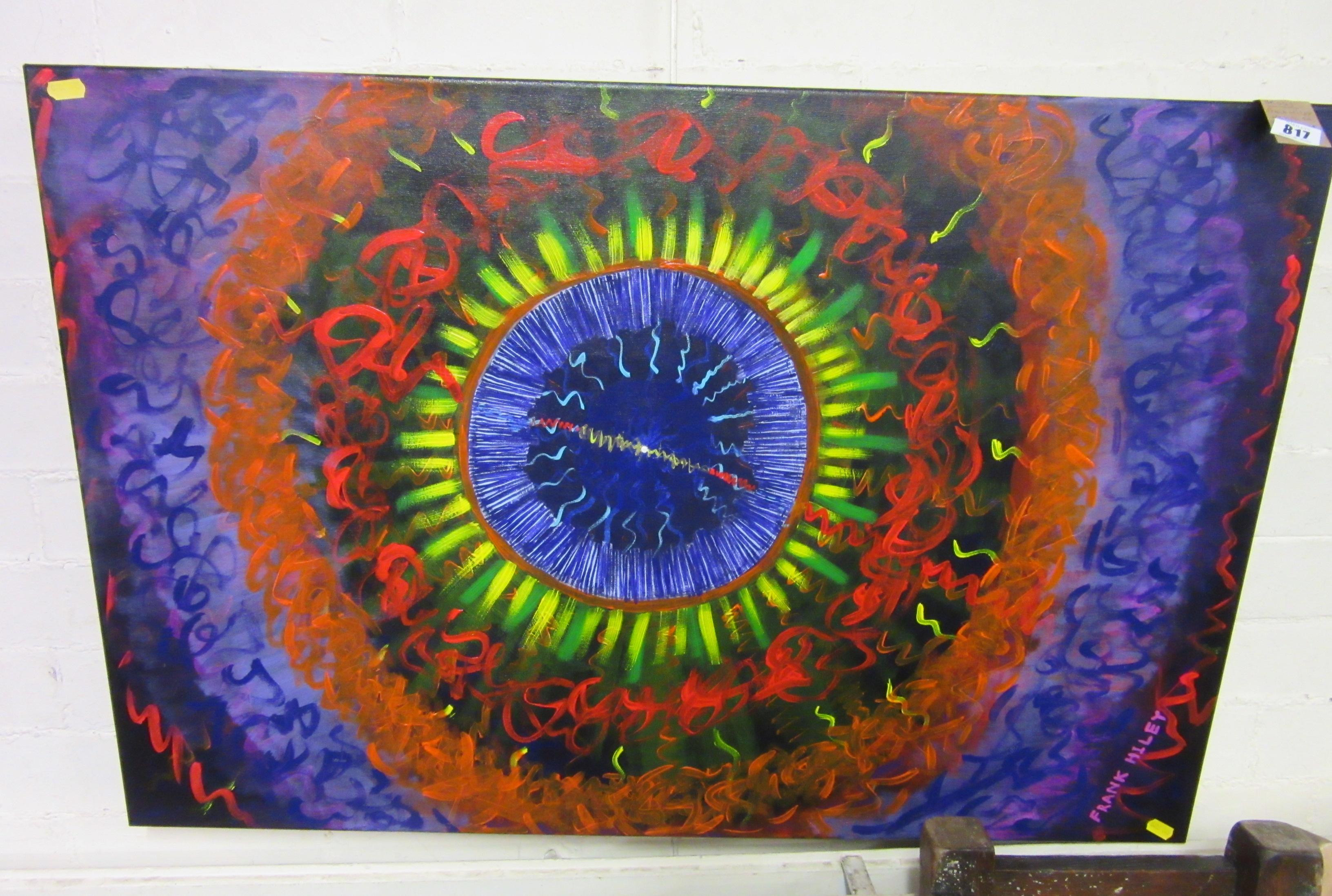 FRANK HILEY "NEBULA 1A" OIL ON CANVAS Image
