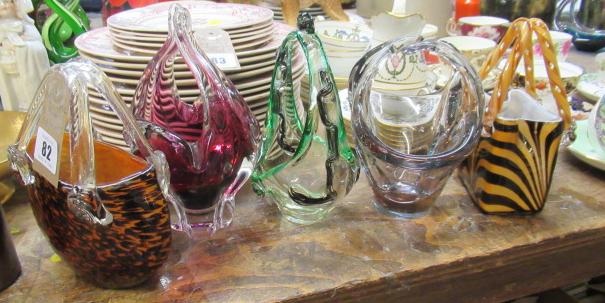 FIVE GLASS BASKETS Image