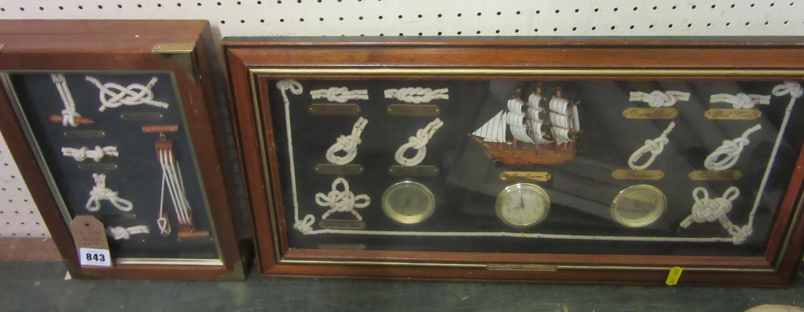TWO DISPLAY CASES OF NAUTICAL KNOTS Image