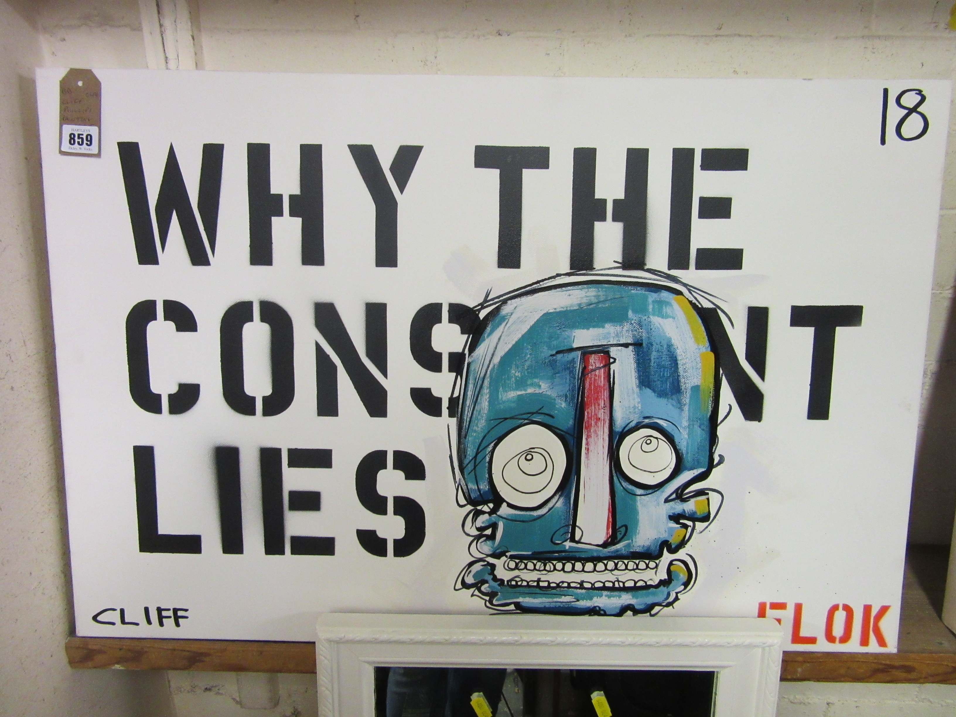 CLIFF PHILLIPS PAINTING TITLED CONSTANT LIES Image