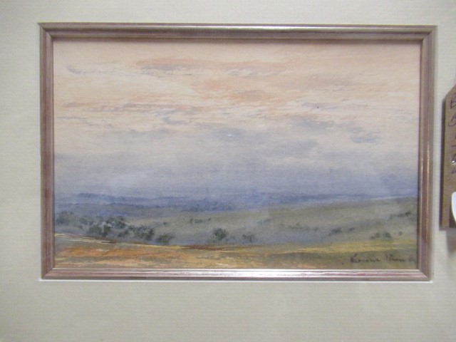 BRIAN IRVING WATERCOLOUR AND A LANDSCAPE WATERCOLOUR INITIALLED NS Image