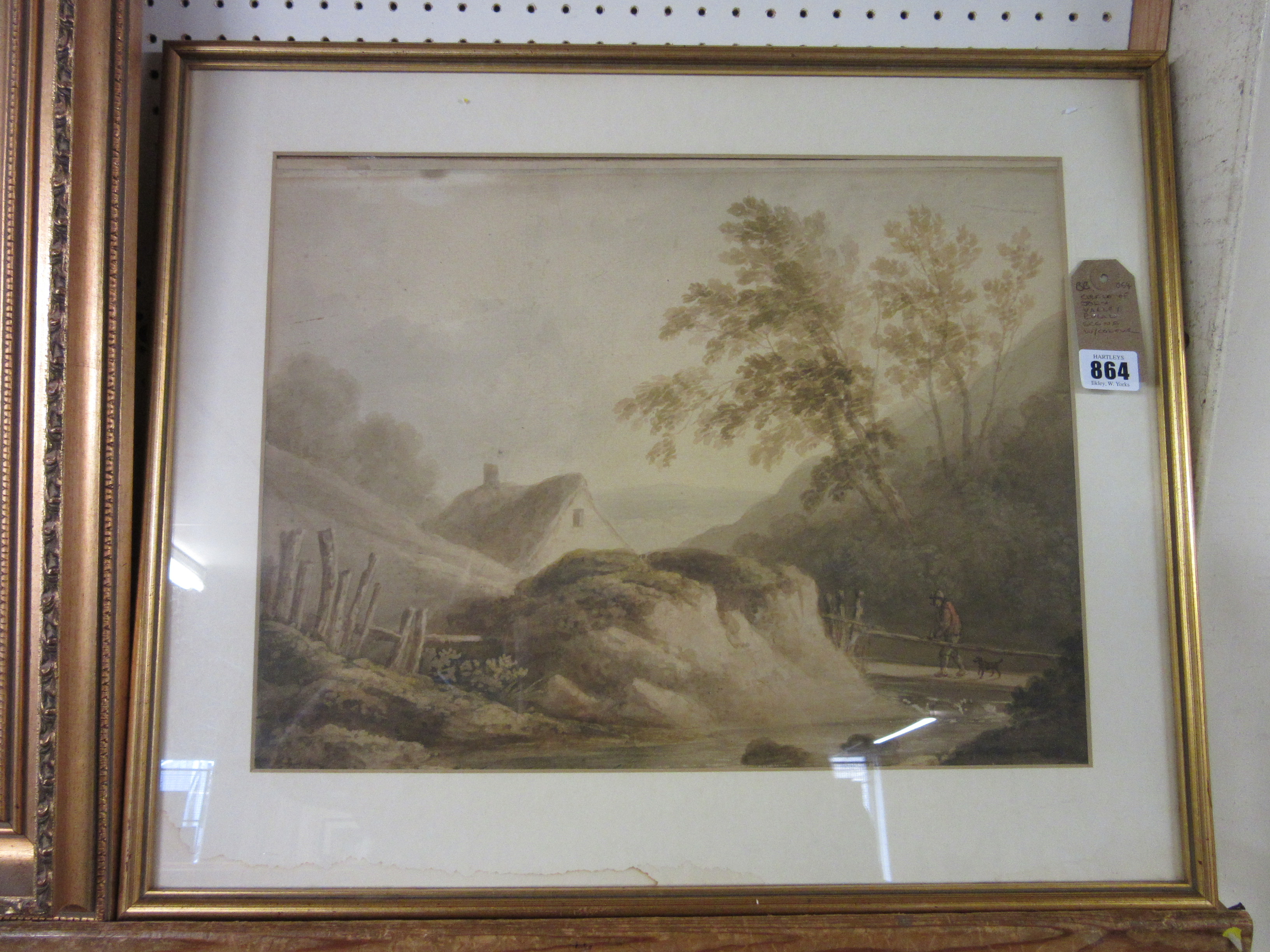 CIRCLE OF JOHN VARLEY RURAL SCENE WATERCOLOUR Image