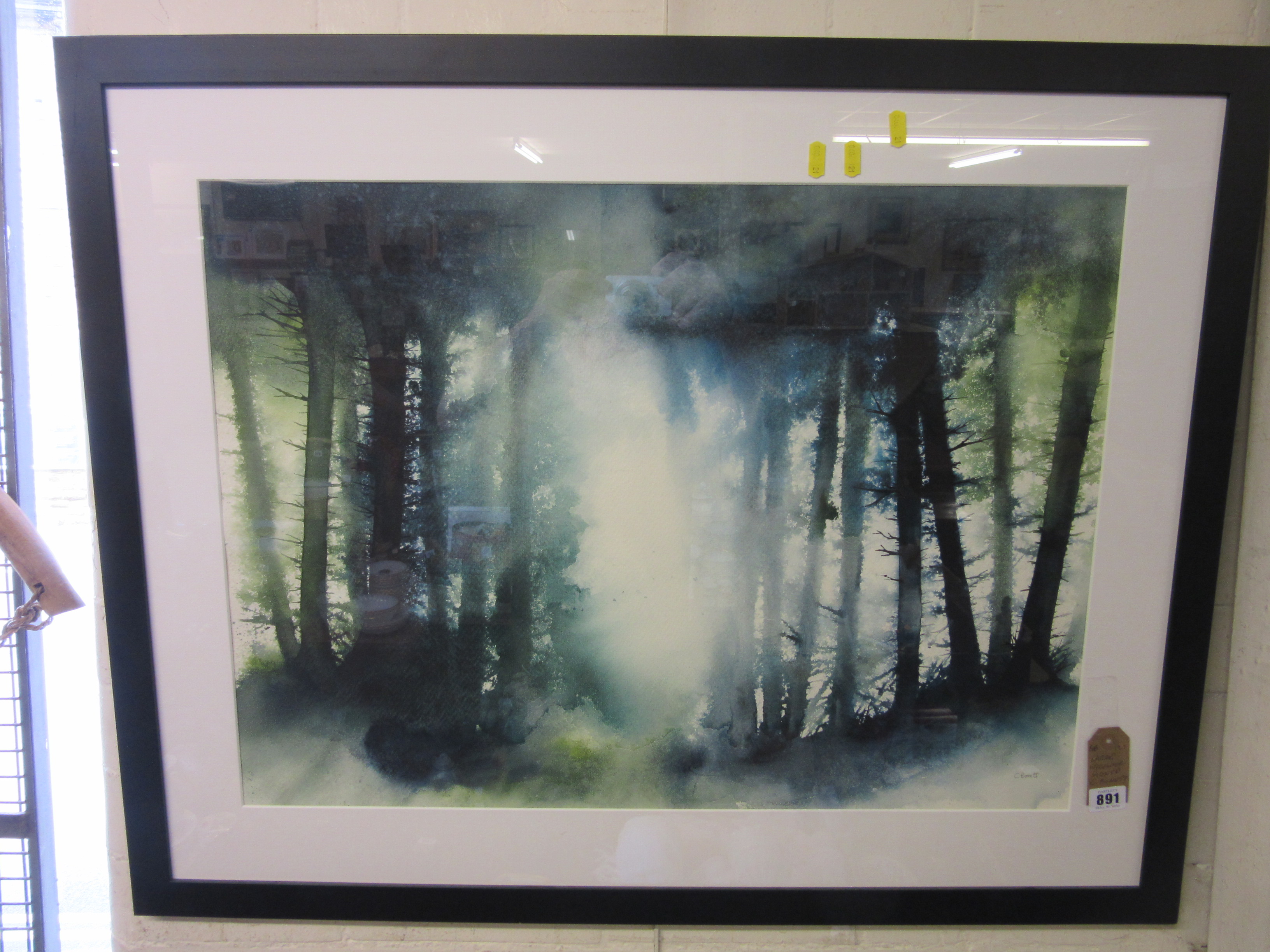 LARGE WATERCOLOUR SIGNED C BONETT Image