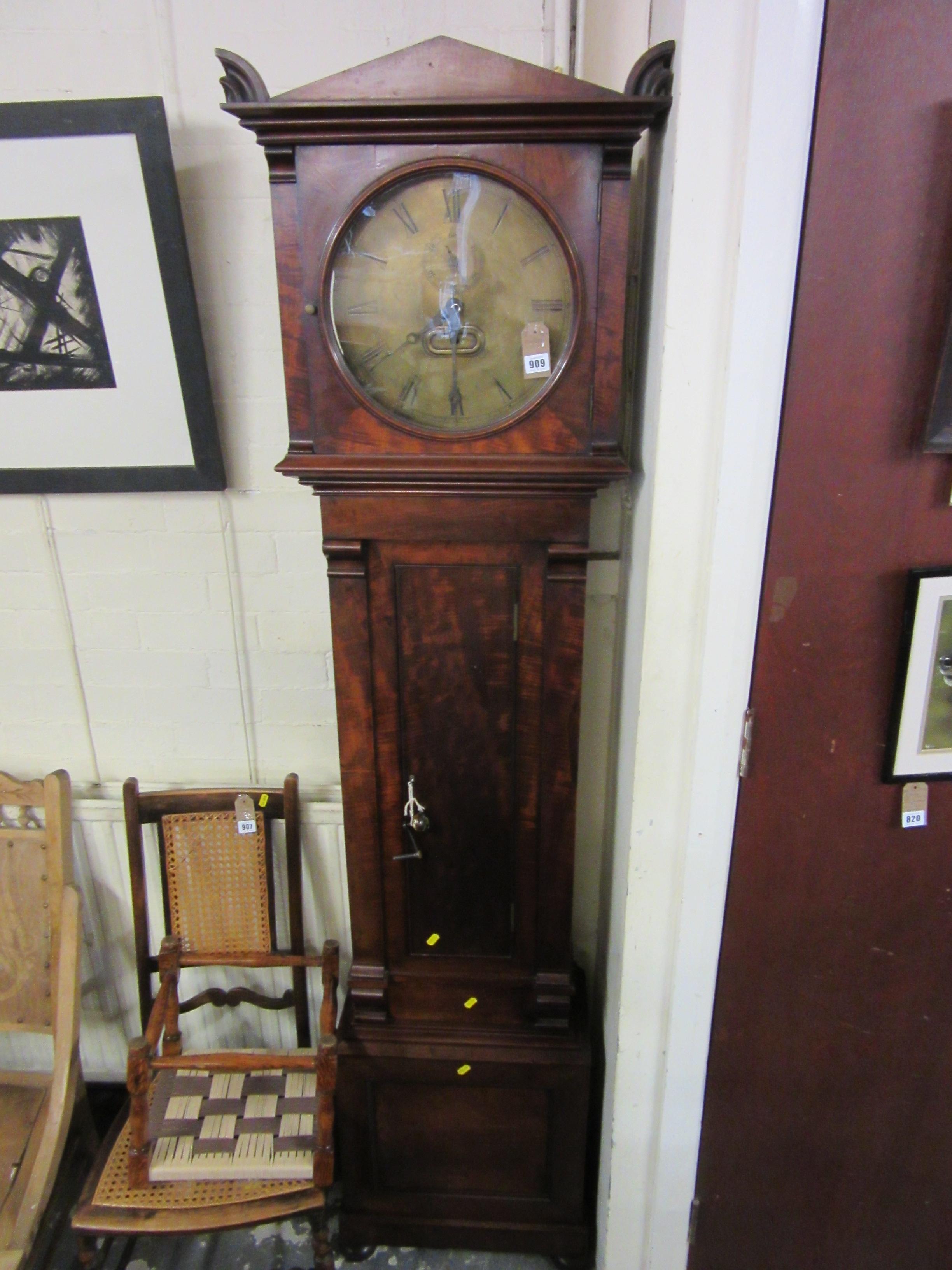 GEORGE CRABB SINGLE WEIGHT LONGCASE CLOCK Image