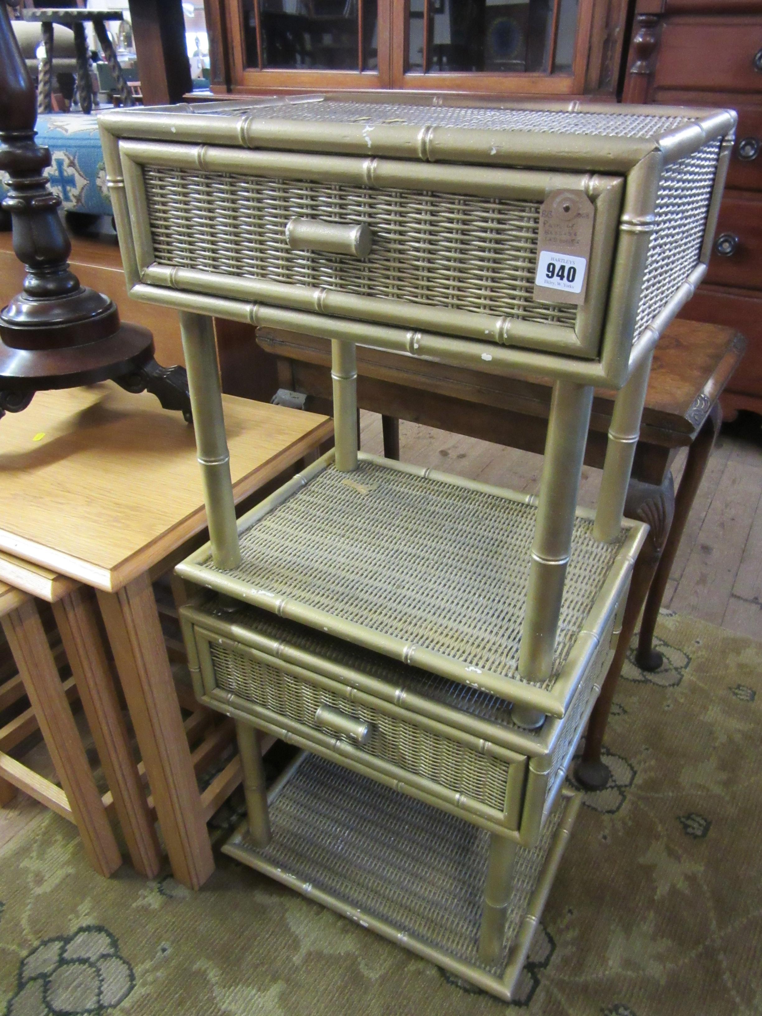 PAIR OF BEDSIDE CABINETS Image