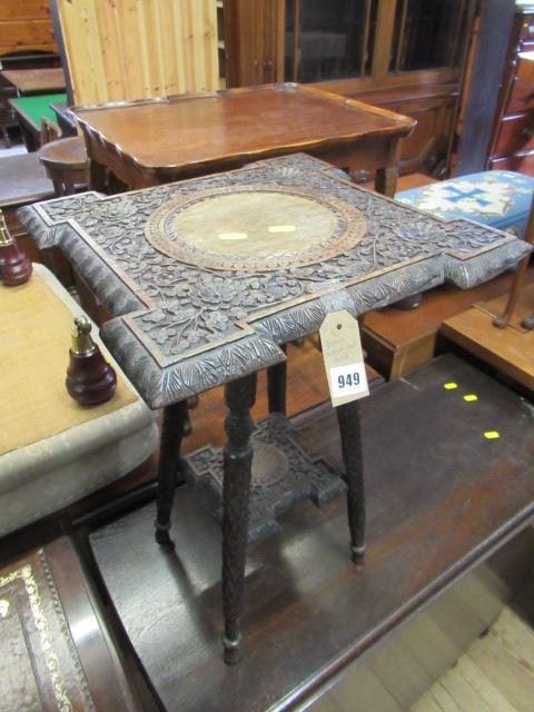 CARVED SQUARE TOP TABLE Image