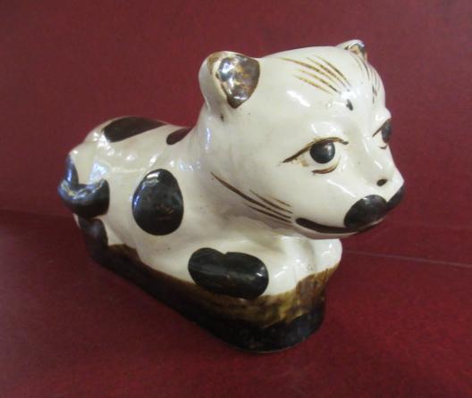 CHINESE GLAZED EARTHENWARE CIZHOU STYLE CAT PILLOW Image
