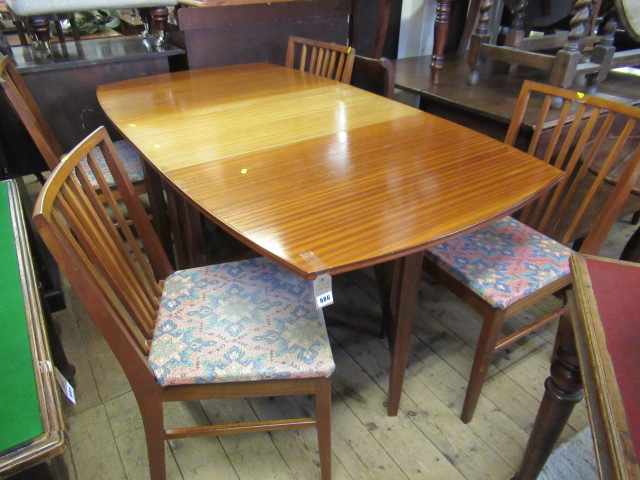 GATE LEG DINING TABLE WITH FOUR CHAIRS Image