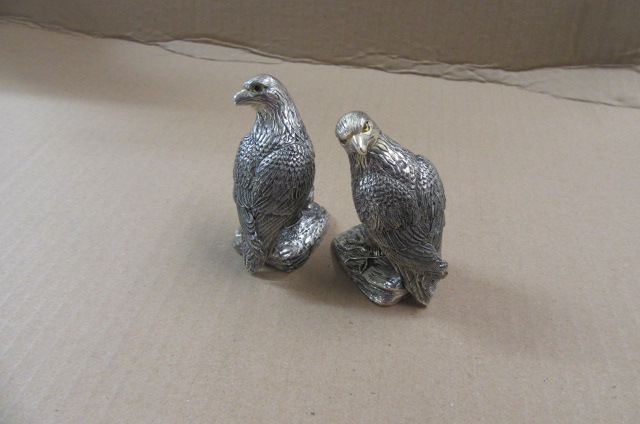 SILVER PLATED EAGLE CRUET SET Image