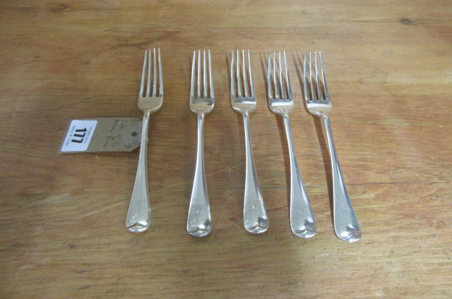 FIVE SILVER FORKS Image