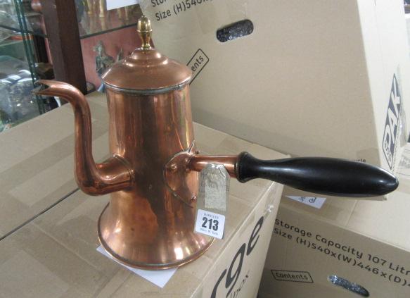 GEORGE III COPPER COFFEE POT Image