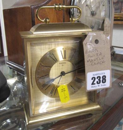 BRASS SWIZA MANTEL CLOCK Image