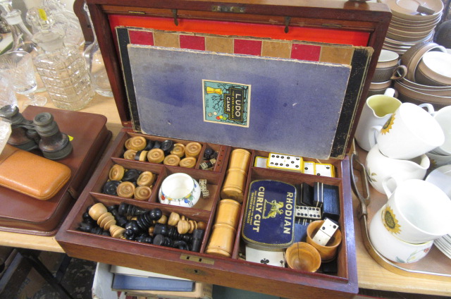 WOODEN BOX OF GAMES Image