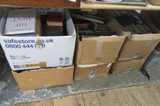 SIX BOXES OF BOOKS Image