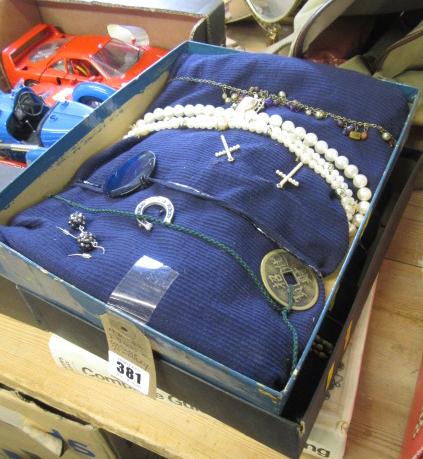 TWO BOXES OF COSTUME JEWELLERY Image