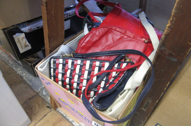 BOX OF HANDBAGS Image