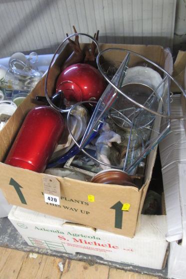 TWO BOXES GLASS ETC Image