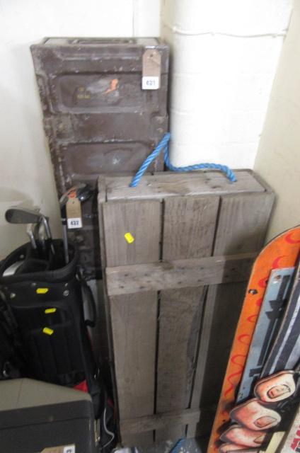 AMMUNITION BOX AND WOODEN BOX Image