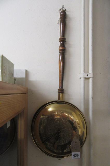 BRASS BED PAN CLOCK Image
