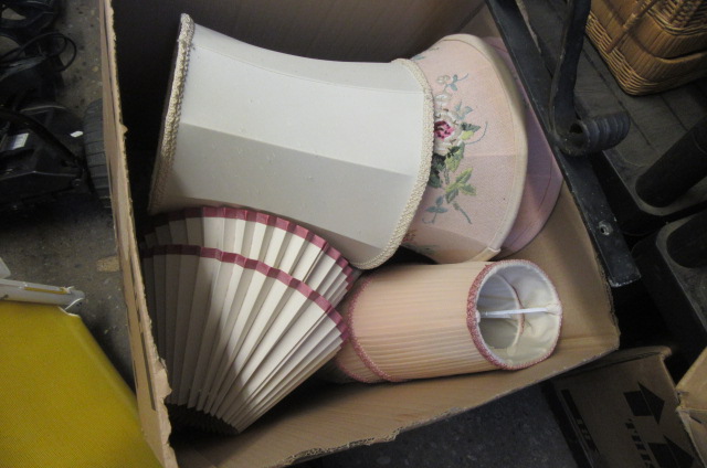 BOX OF LAMPSHADES Image