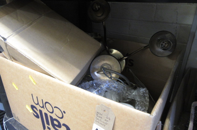 BOX OF CEILING LIGHTS Image