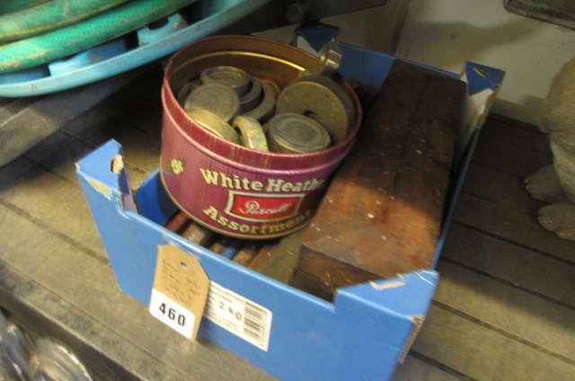 BOX OF TOOLS AND WEIGHTS Image