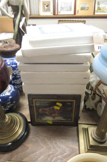 SEVEN LIMITED EDITION SQUARE COLLECTORS PLATES Image