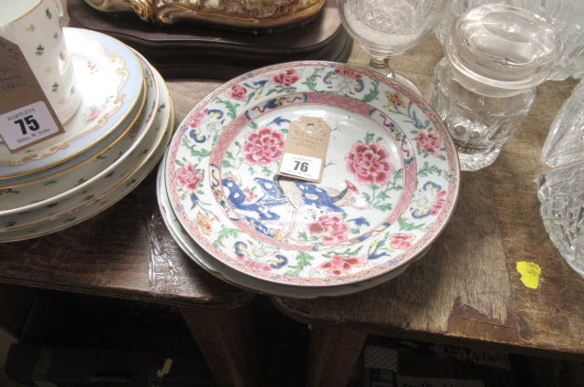 THREE CHINESE PORCELAIN PLATES Image