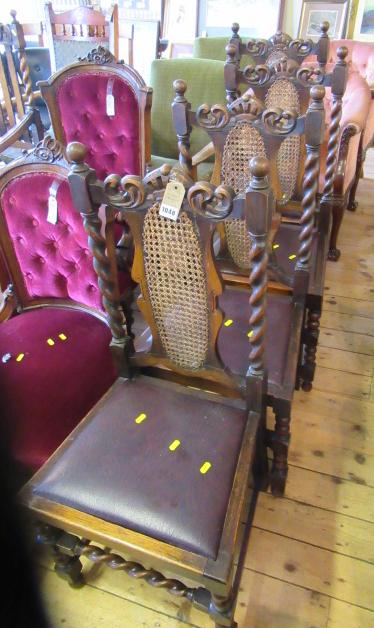 FOUR OAK BARLEY TWIST DINING CHAIRS Image