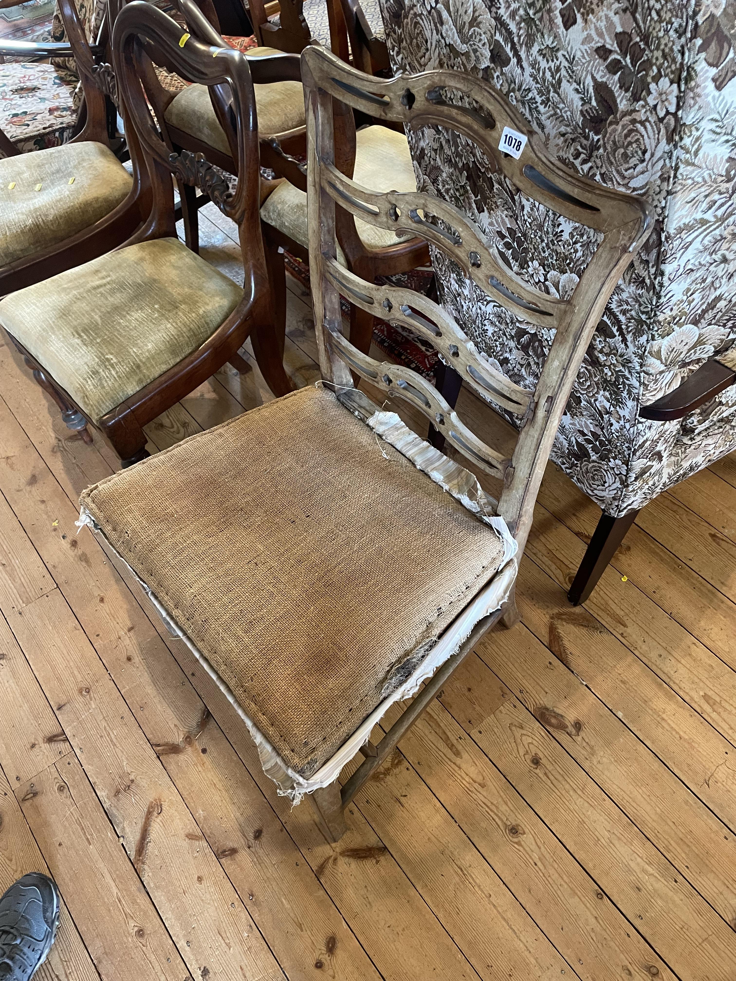 18TH CENTURY STYLE LADDER BACK CHAIR Image
