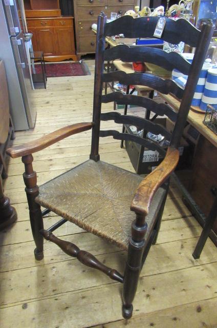 COUNTRY ELM LADDERBACK CHAIR Image