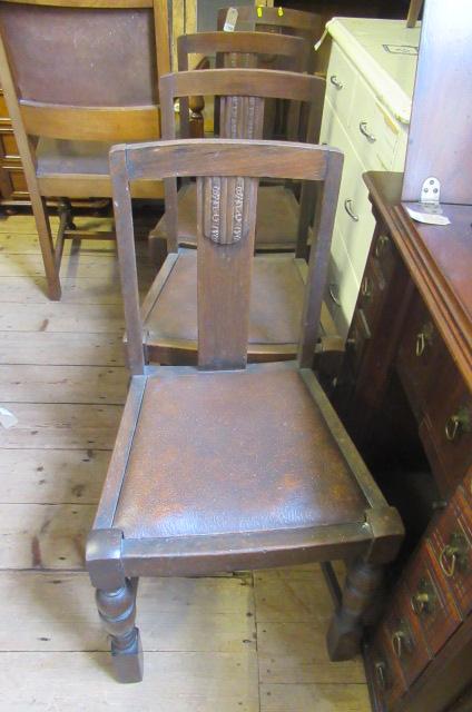 FOUR OAK DINING CHAIRS Image