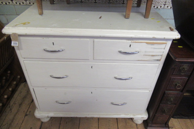 PAINTED PINE CHEST OF DRAWERS Image