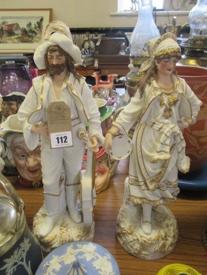 TWO LARGE MUSICIAN FIGURES Image