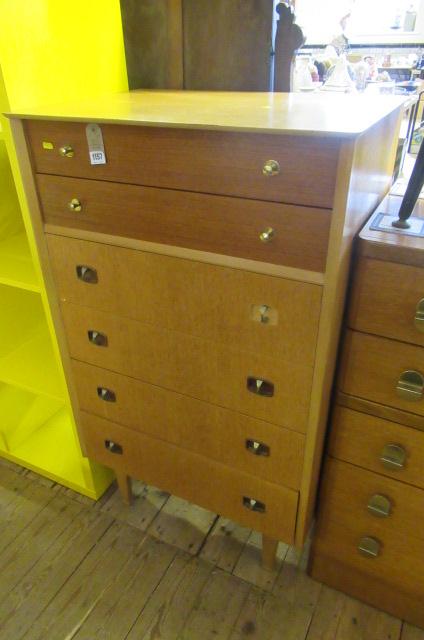 TEAK RETRO CHEST OF DRAWERS Image