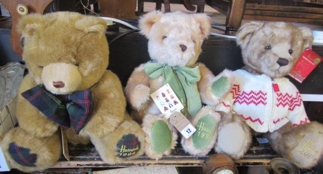 THREE HARRODS BEARS INCLUDING 1994 EDITION Image