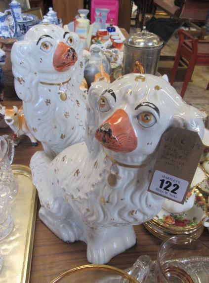 PAIR OF LARGE CERAMIC DOGS Image