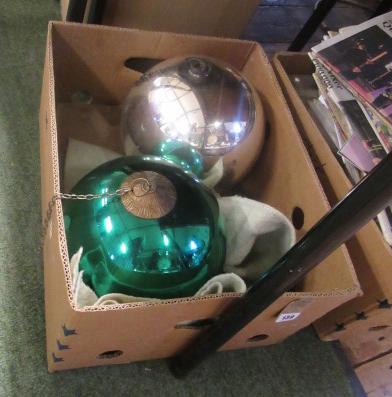 TWO LARGE WITCHES BALLS Image