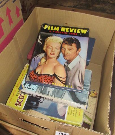 BOX OF VINTAGE BOOKS INCLUDING 1950 FILM REVIEW ANNUALS Image