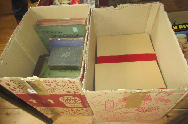 TWO BOXES OF BOOKS AND SHEET MUSIC Image