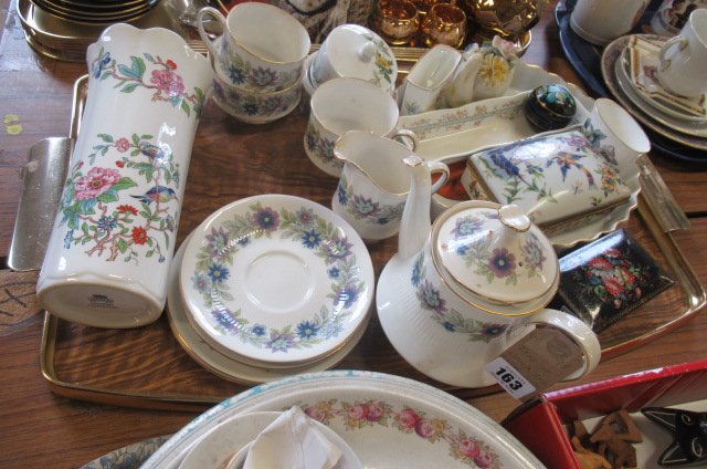 TRAY OF ROYAL WORCESTER AND OTHER CHINA Image
