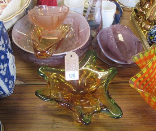 QUANTITY OF COLOURED GLASS Image