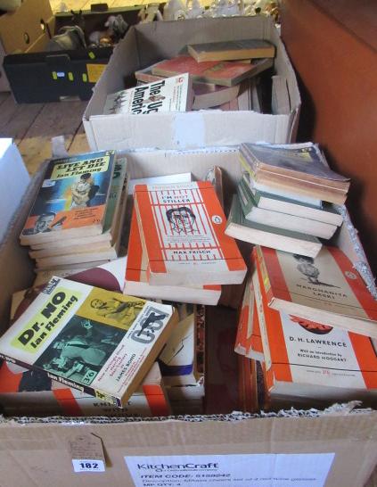 BOX OF PENGUIN CLASSICS AND ANOTHER BOX OF BOOKS Image