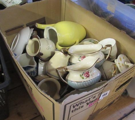 BOX OF GLASS AND CERAMICS Image