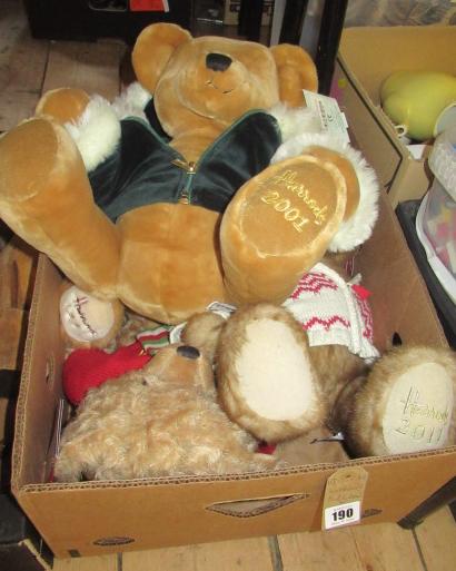 FOUR HARRODS TEDDY BEARS Image