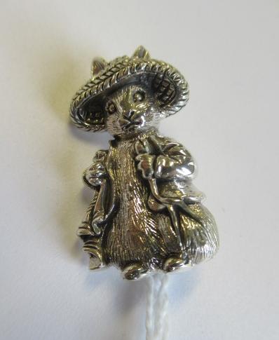 SILVER NOVELTY BUNNY BROOCH Image