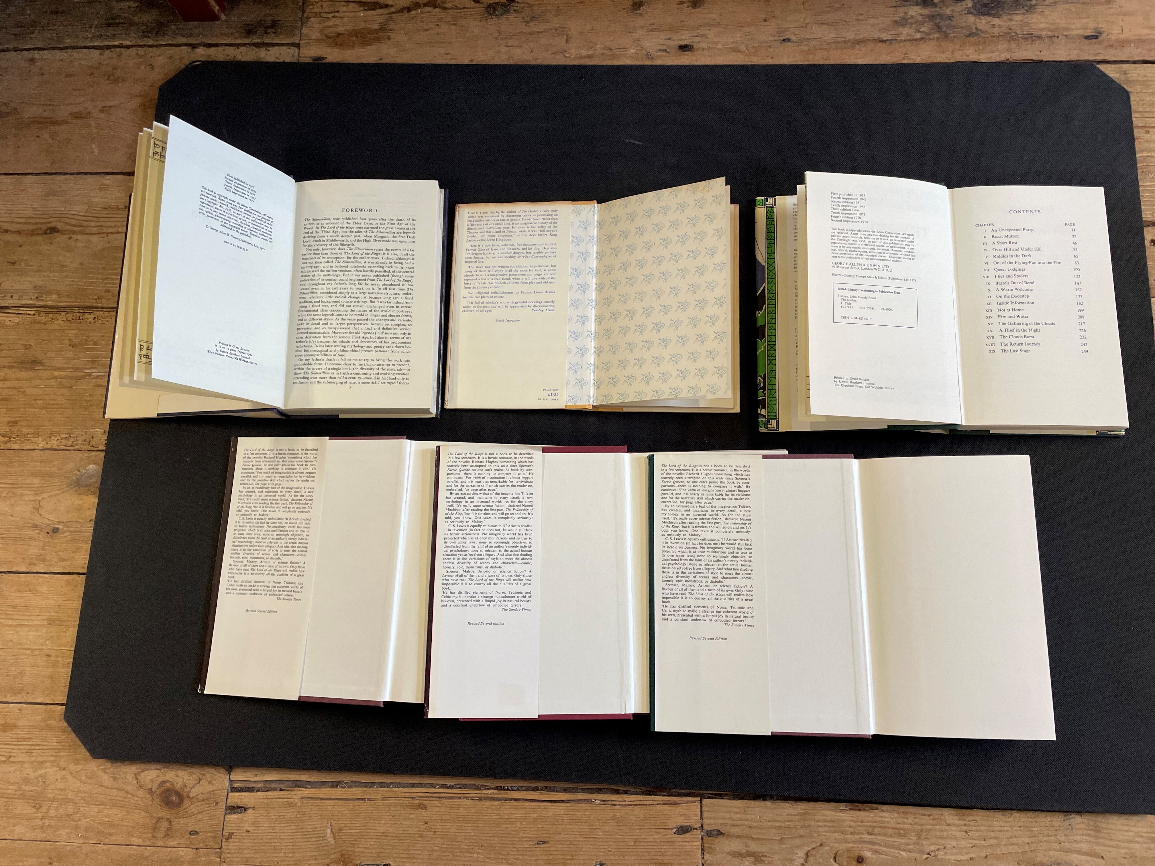 SIX TOLKIEN BOOKS Image